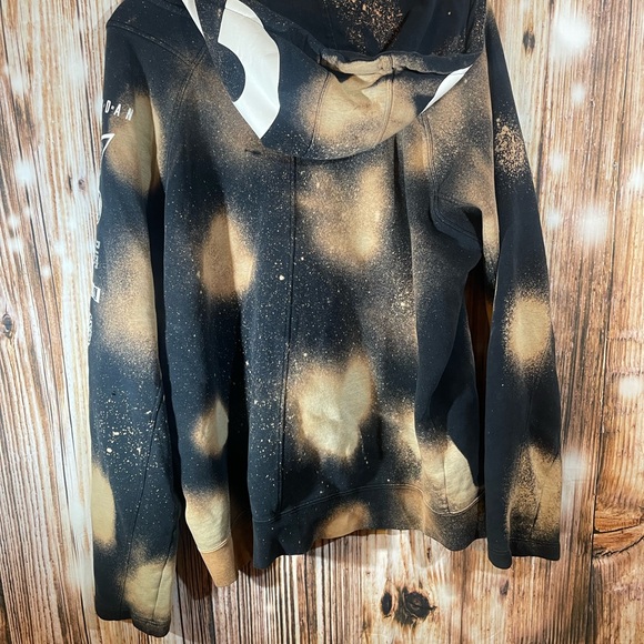 Air Jordan Jacket Hoodie Tie Dyed Bleached Number On Hoodie - Picture 7 of 13